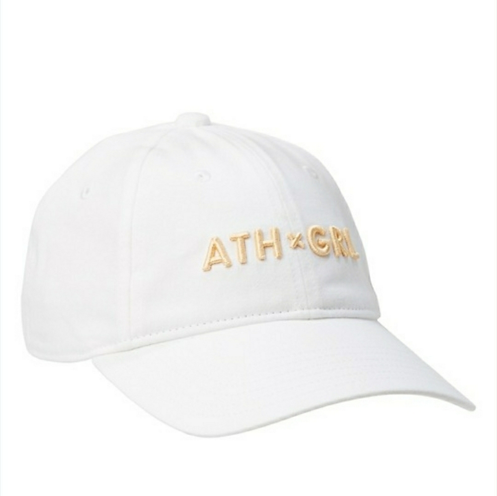 Athleta Girl White Baseball Cap Trucker Hat OSFM